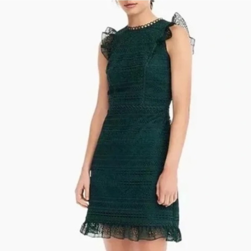 J Crew crocheted lacy sheath above the knee sleeveless dress